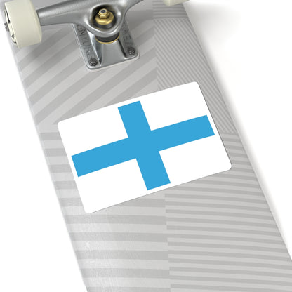 Flag of Marseille (France) STICKER Vinyl Kiss-Cut Decal