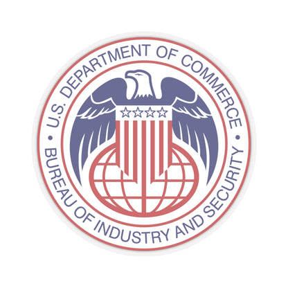 Seal of the United States Bureau of Industry and Security a part of the Department of Commerce - STICKER Vinyl Kiss-Cut Decal