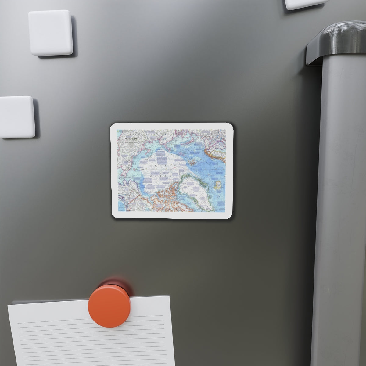 Arctic Ocean (1971) (Map) Refrigerator Magnet-The Sticker Space