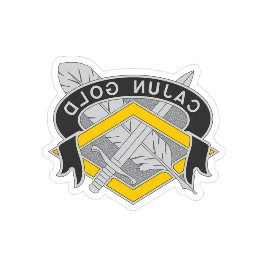 336 Finance Center 2 (U.S. Army) REVERSE PRINT Transparent Die-Cut STICKER 2 Inch Die-Cut Transparent - The Sticker Space