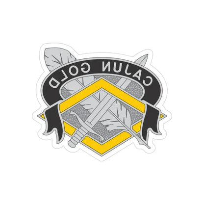 336 Finance Center 2 (U.S. Army) REVERSE PRINT Transparent Die-Cut STICKER 3 Inch Die-Cut Transparent - The Sticker Space