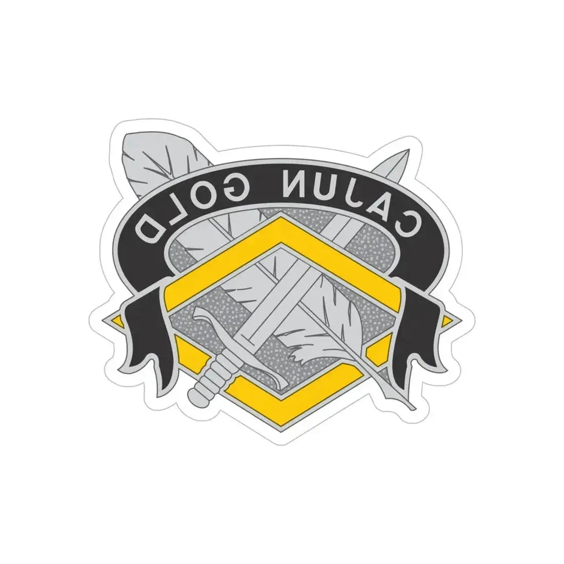 336 Finance Center 2 (U.S. Army) REVERSE PRINT Transparent Die-Cut STICKER 6 Inch Die-Cut Transparent - The Sticker Space