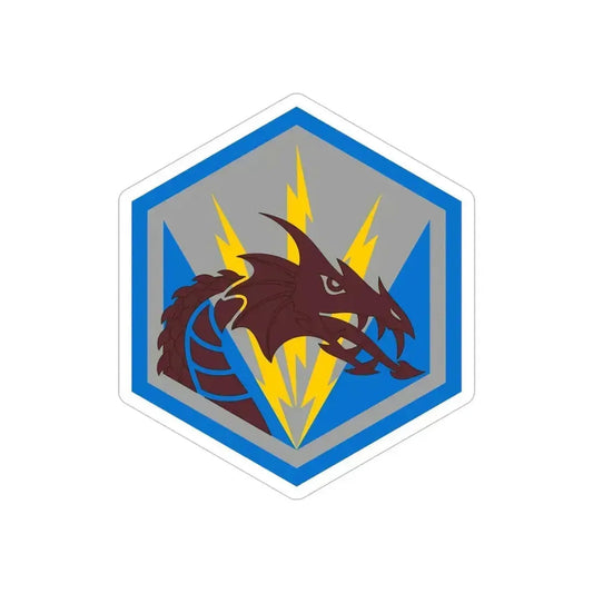 336 Military Intelligence Brigade (U.S. Army) REVERSE PRINT Transparent Die-Cut STICKER 6 Inch Die-Cut Transparent - The Sticker Space