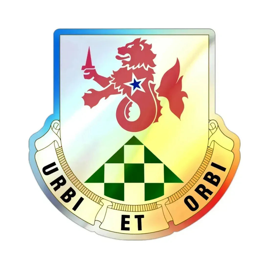 336 Military Police Battalion (U.S. Army) Holographic STICKER Die-Cut Vinyl Decal 2 Inch Holographic - The Sticker Space