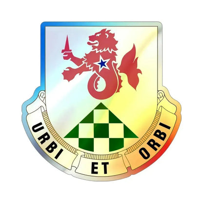 336 Military Police Battalion (U.S. Army) Holographic STICKER Die-Cut Vinyl Decal 4 Inch Holographic - The Sticker Space