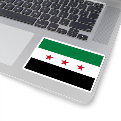 Flag of the Syrian revolution small stars (Syria) STICKER Vinyl Kiss-Cut Decal