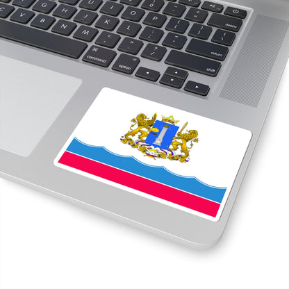 Flag of Ulyanovsk Oblast 2004 (Russia) STICKER Vinyl Kiss-Cut Decal