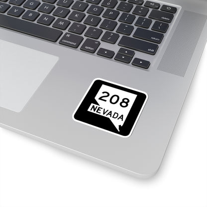 Nevada 208 (Nevada) (Road Sign) STICKER Vinyl Kiss-Cut Decal