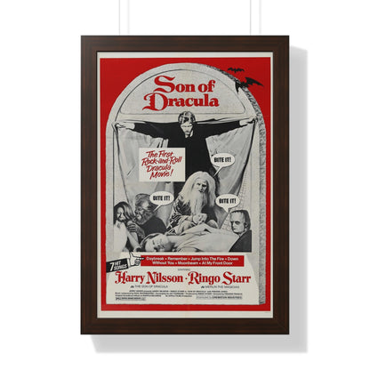 SON OF DRACULA 1974 - Framed Movie Poster-16″ x 24″-The Sticker Space