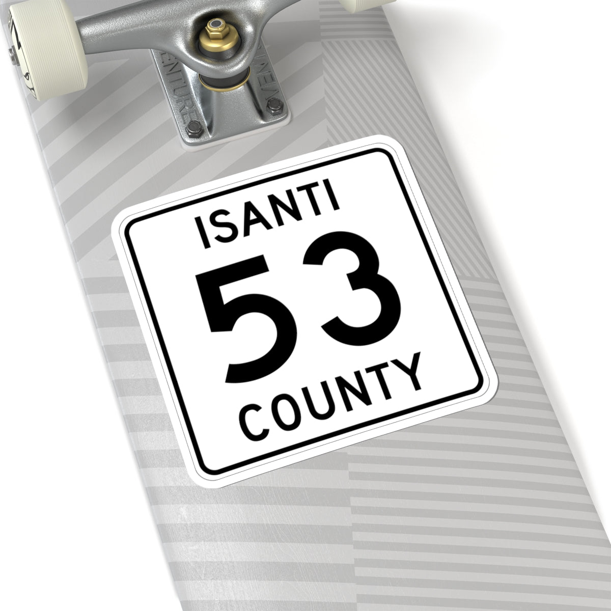 Isanti County 53 MN (Minnesota) (Road Sign) STICKER Vinyl Kiss-Cut Decal