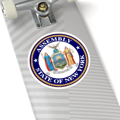 Seal of the New York State Assembly - STICKER Vinyl Kiss-Cut Decal