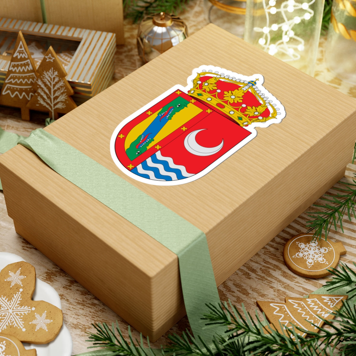 Escudo de Almaraz (Spain) (Coat of Arms) STICKER Vinyl Kiss-Cut Decal