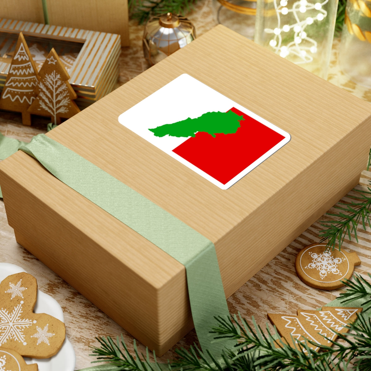 Flag of the Lebanese Democratic Party (Lebanon) STICKER Vinyl Kiss-Cut Decal