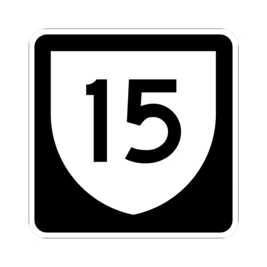 PR urban primary 15 (Puerto Rico) (Road Sign) STICKER Vinyl Kiss-Cut Decal