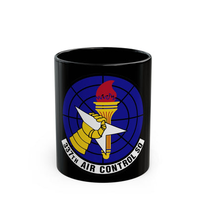 337 Air Control Squadron AETC (U.S. Air Force) Black Coffee Mug-11oz-The Sticker Space