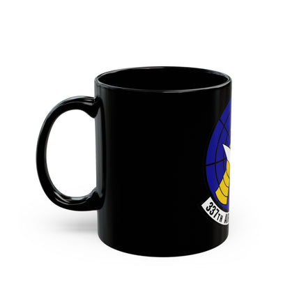 337 Air Control Squadron AETC (U.S. Air Force) Black Coffee Mug-The Sticker Space