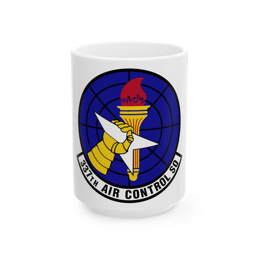 337 Air Control Squadron AETC (U.S. Air Force) White Coffee Mug-15oz-The Sticker Space