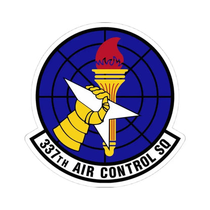 337 Air Control Squadron AETC (U.S. Air Force) STICKER Vinyl Kiss-Cut Decal 4 Inch White - The Sticker Space