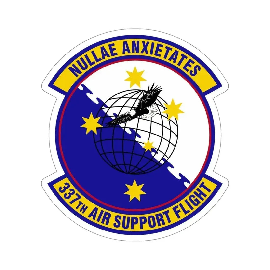 337 Air Support Flight PACAF (U.S. Air Force) STICKER Vinyl Die-Cut Decal 4 Inch - The Sticker Space