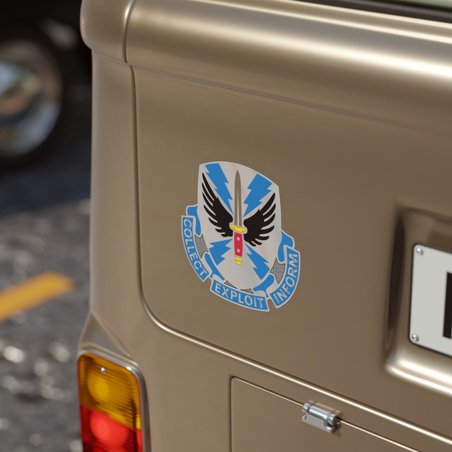 337 Military Intelligence Battalion (U.S. Army) Transparent STICKER Die-Cut Vinyl Decal-The Sticker Space