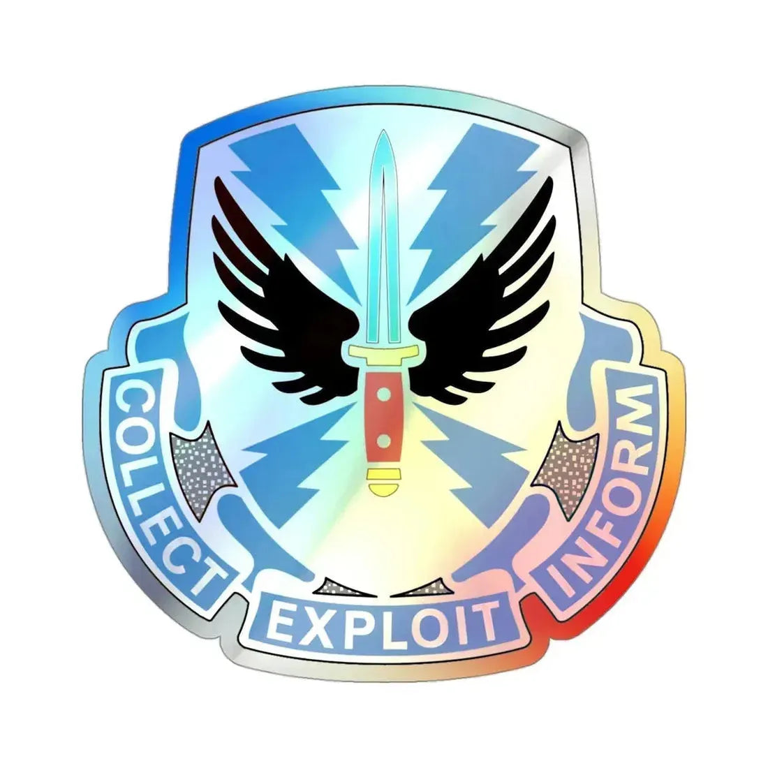 337 Military Intelligence Battalion (U.S. Army) Holographic STICKER Die-Cut Vinyl Decal - The Sticker Space