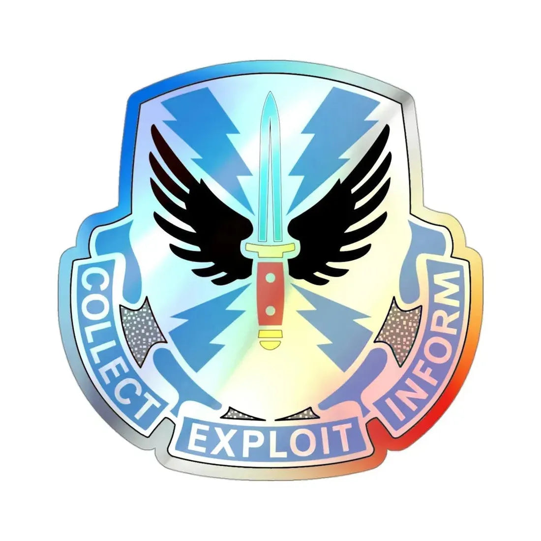 337 Military Intelligence Battalion (U.S. Army) Holographic STICKER Die-Cut Vinyl Decal - The Sticker Space