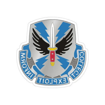337 Military Intelligence Battalion (U.S. Army) REVERSE PRINT Transparent Die-Cut STICKER 6 Inch Die-Cut Transparent - The Sticker Space