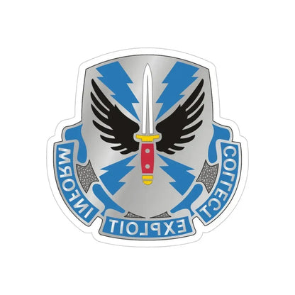 337 Military Intelligence Battalion (U.S. Army) REVERSE PRINT Transparent Die-Cut STICKER - The Sticker Space