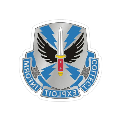 337 Military Intelligence Battalion (U.S. Army) REVERSE PRINT Transparent Die-Cut STICKER - The Sticker Space