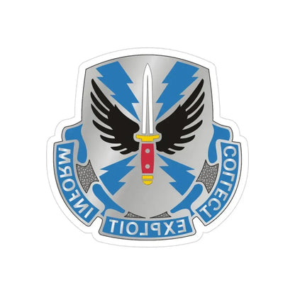 337 Military Intelligence Battalion (U.S. Army) REVERSE PRINT Transparent Die-Cut STICKER - The Sticker Space
