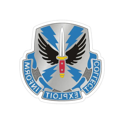 337 Military Intelligence Battalion (U.S. Army) REVERSE PRINT Transparent Die-Cut STICKER - The Sticker Space