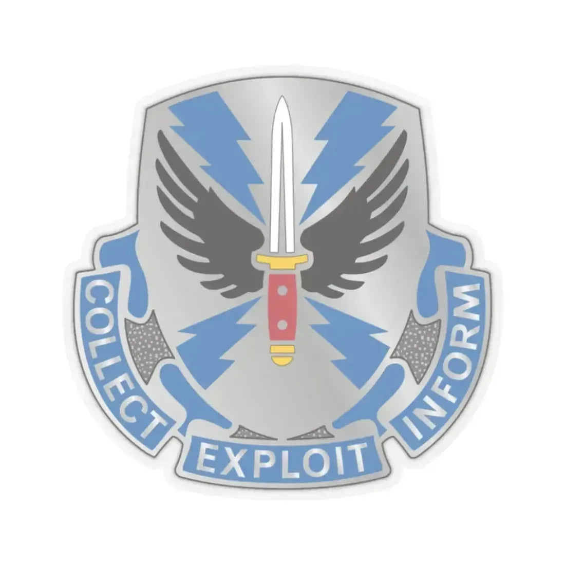 337 Military Intelligence Battalion (U.S. Army) STICKER Vinyl Kiss-Cut Decal 2 Inch Transparent - The Sticker Space