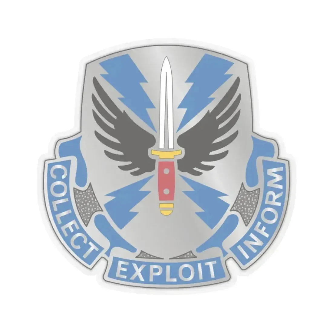 337 Military Intelligence Battalion (U.S. Army) STICKER Vinyl Kiss-Cut Decal 3 Inch Transparent - The Sticker Space