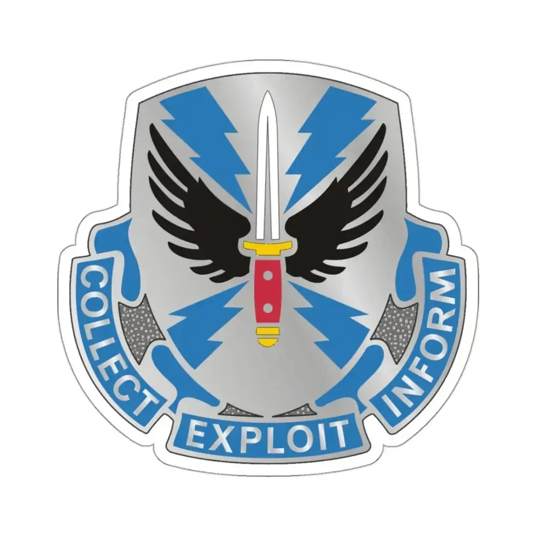 337 Military Intelligence Battalion (U.S. Army) STICKER Vinyl Kiss-Cut Decal 3 Inch White - The Sticker Space