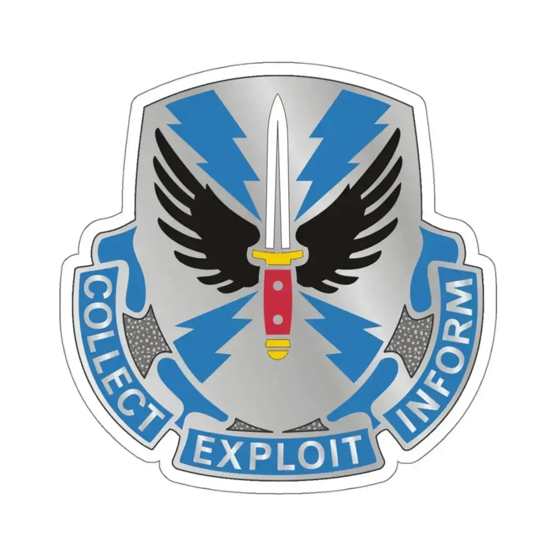 337 Military Intelligence Battalion (U.S. Army) STICKER Vinyl Kiss-Cut Decal 4 Inch White - The Sticker Space