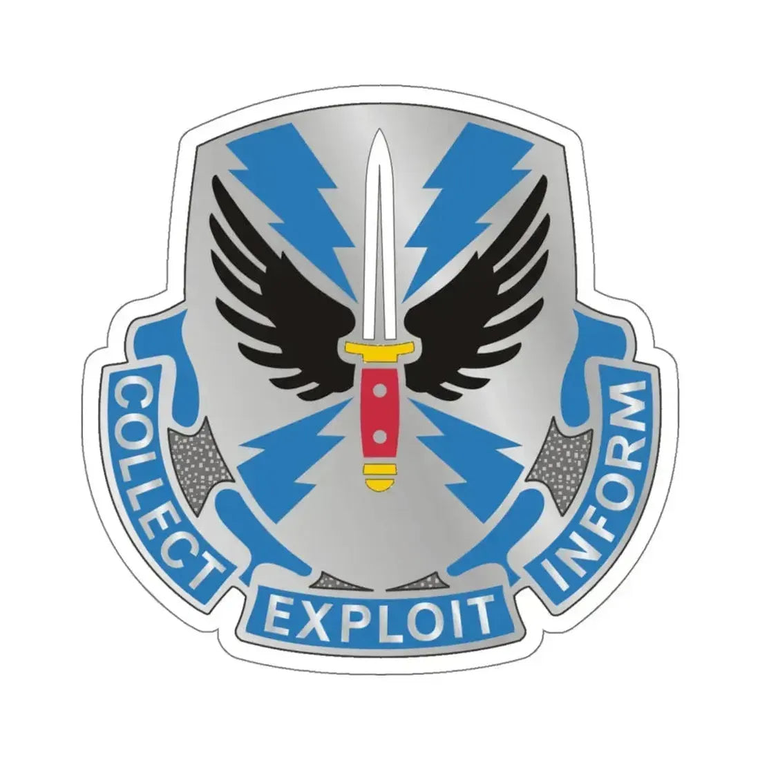 337 Military Intelligence Battalion (U.S. Army) STICKER Vinyl Kiss-Cut Decal 6 Inch White - The Sticker Space