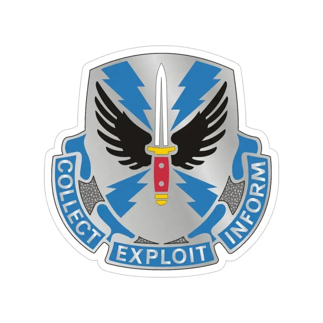 337 Military Intelligence Battalion (U.S. Army) Transparent STICKER Die-Cut Vinyl Decal 5 Inch - The Sticker Space