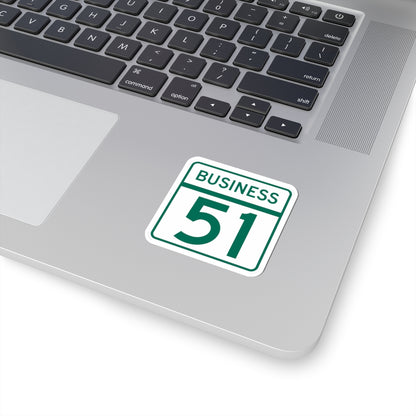 MD Route 51 Business (Maryland) (Road Sign) STICKER Vinyl Kiss-Cut Decal
