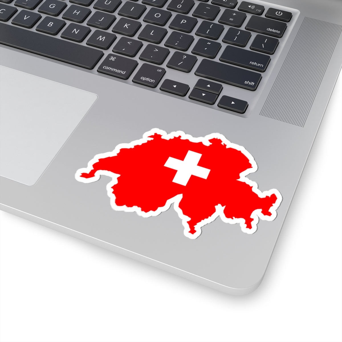 CARTE DRAPEAU SUISSE (Switzerland) STICKER Vinyl Kiss-Cut Decal