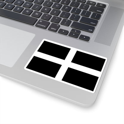 Flag of Cornwall (England) STICKER Vinyl Kiss-Cut Decal