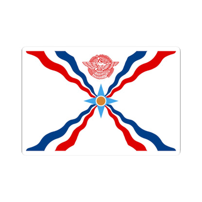 Flag of the Assyrians (Iraq) STICKER Vinyl Kiss-Cut Decal