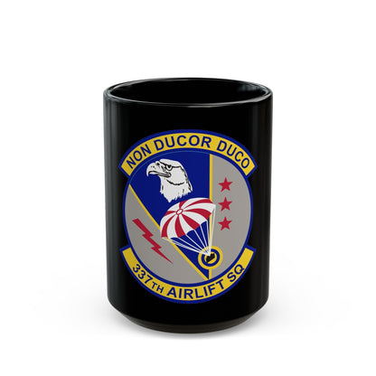 337th Airlift Squadron (U.S. Air Force) Black Coffee Mug-15oz-The Sticker Space