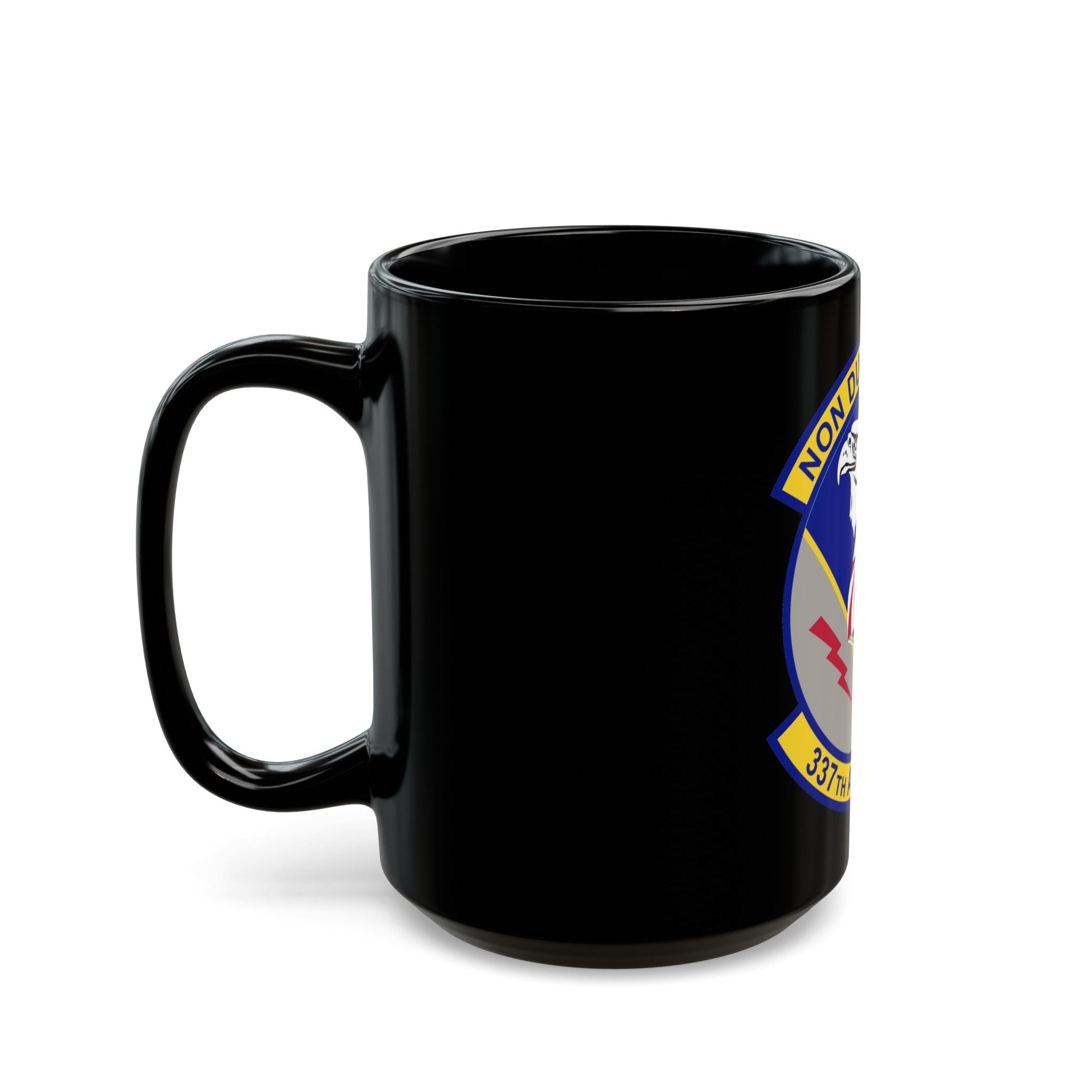 337th Airlift Squadron (U.S. Air Force) Black Coffee Mug-The Sticker Space