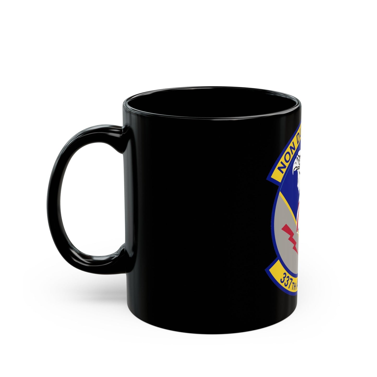 337th Airlift Squadron (U.S. Air Force) Black Coffee Mug-The Sticker Space