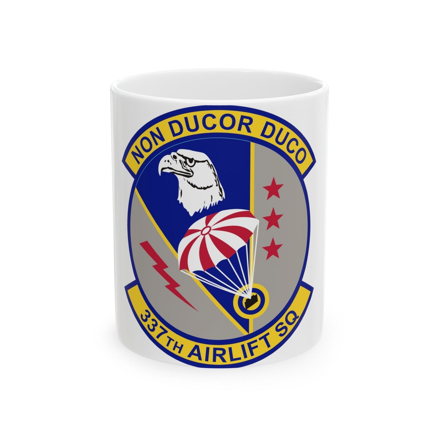 337th Airlift Squadron (U.S. Air Force) White Coffee Mug-11oz-The Sticker Space