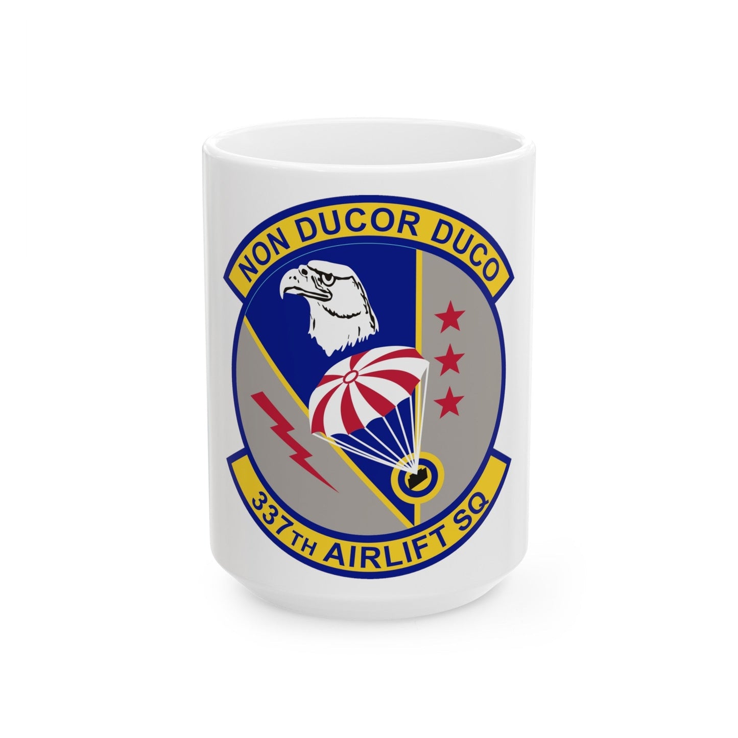 337th Airlift Squadron (U.S. Air Force) White Coffee Mug-15oz-The Sticker Space