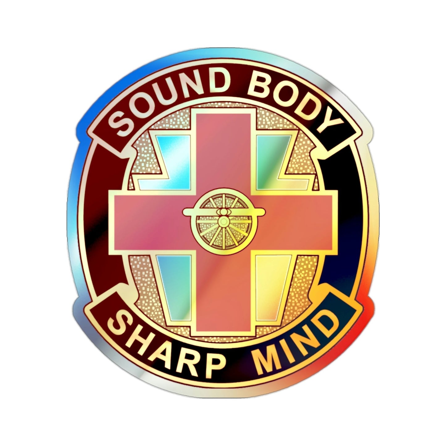 338 Medical Brigade 2 (U.S. Army) Holographic STICKER Die-Cut Vinyl Decal-2 Inch-The Sticker Space