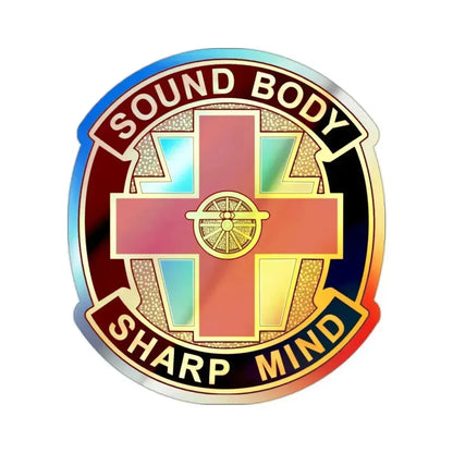 338 Medical Brigade 2 (U.S. Army) Holographic STICKER Die-Cut Vinyl Decal 2 Inch Holographic - The Sticker Space