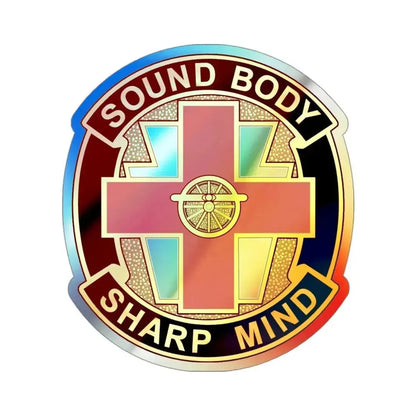 338 Medical Brigade 2 (U.S. Army) Holographic STICKER Die-Cut Vinyl Decal 3 Inch Holographic - The Sticker Space