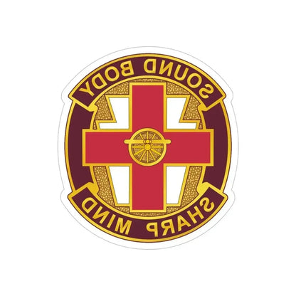 338 Medical Brigade 2 (U.S. Army) REVERSE PRINT Transparent Die-Cut STICKER 6 Inch Die-Cut Transparent - The Sticker Space